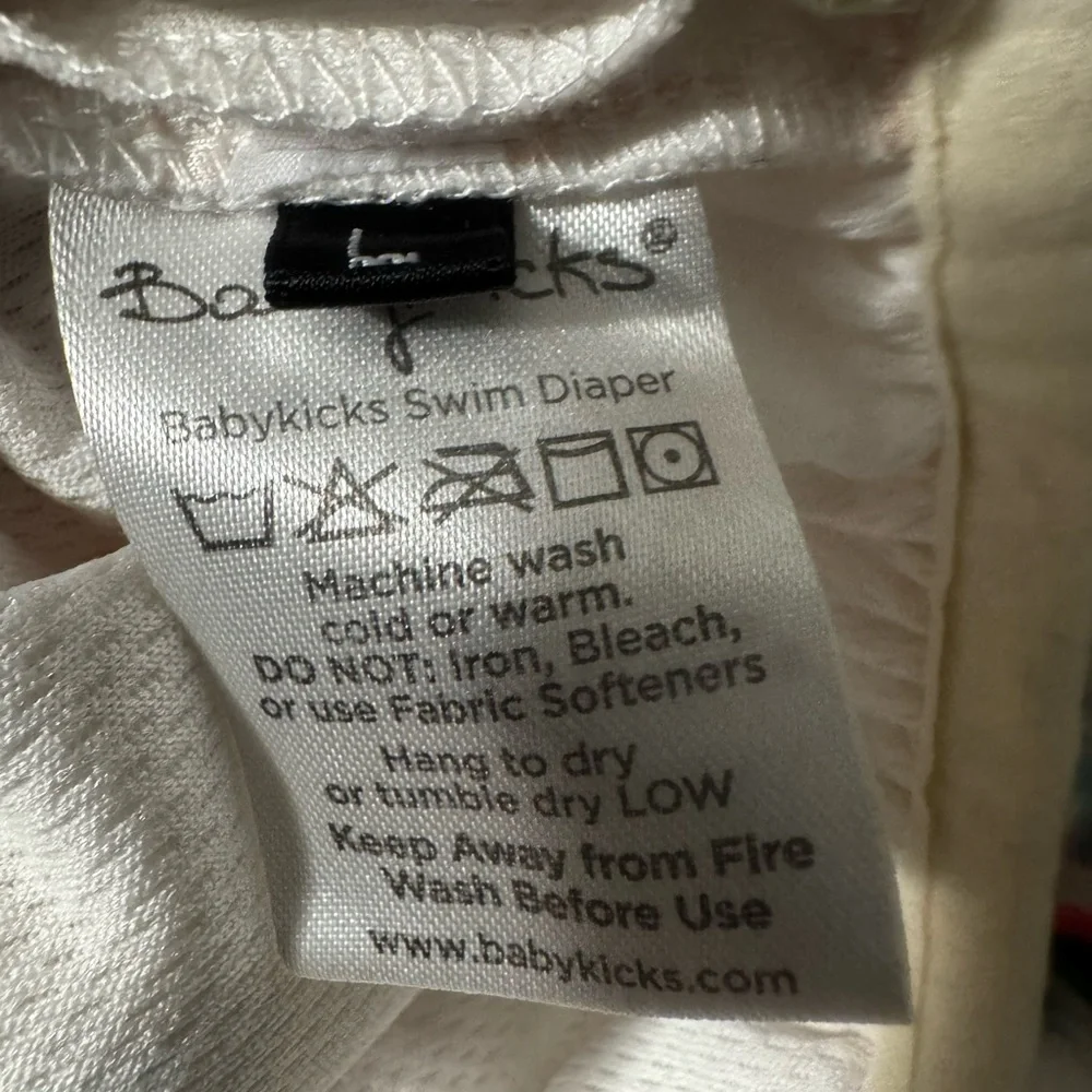 Babykicks Nautical Print Swim Diaper (size large)